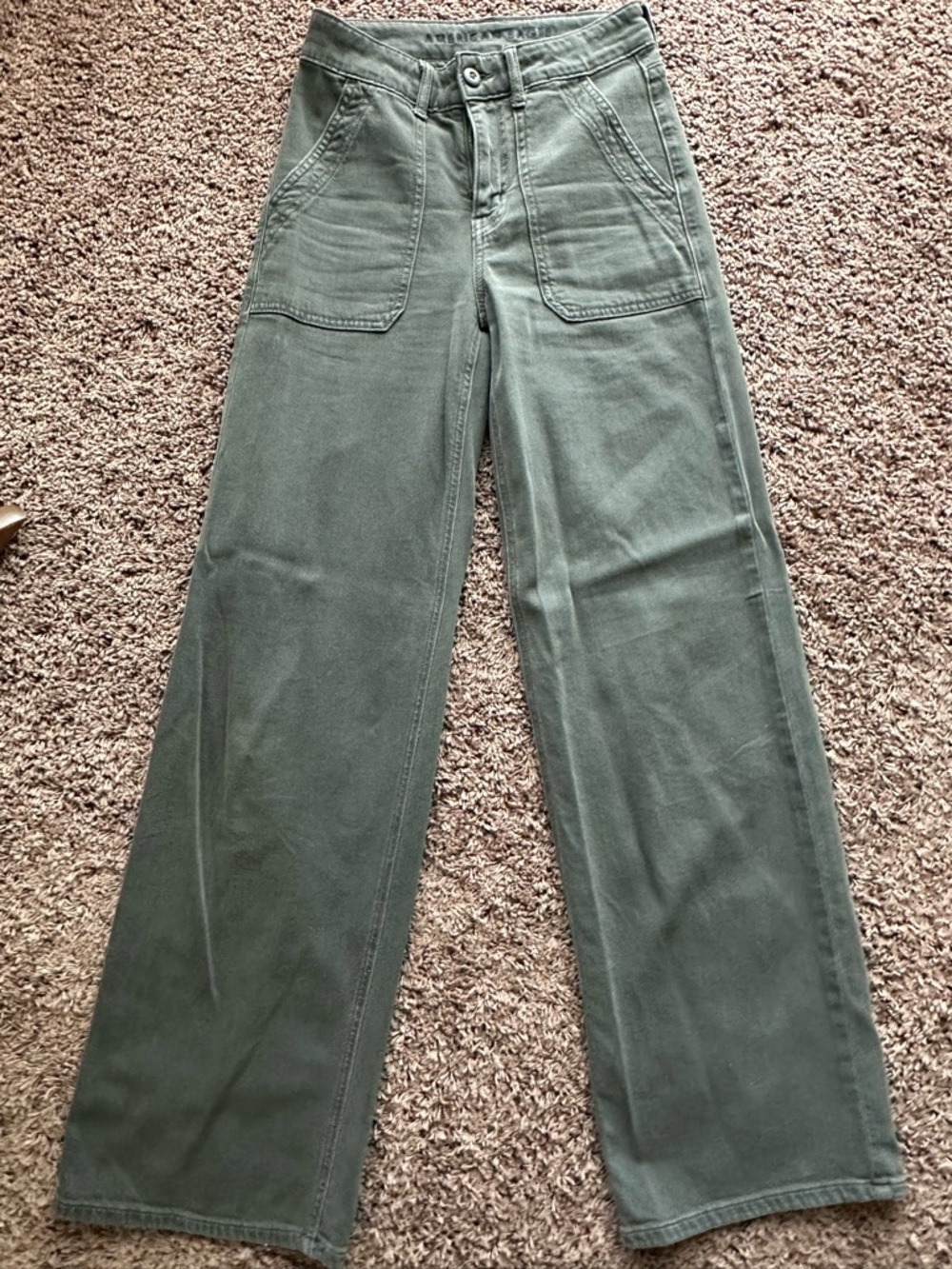 American Eagle Outfitters Olive Green Stretch Pants
